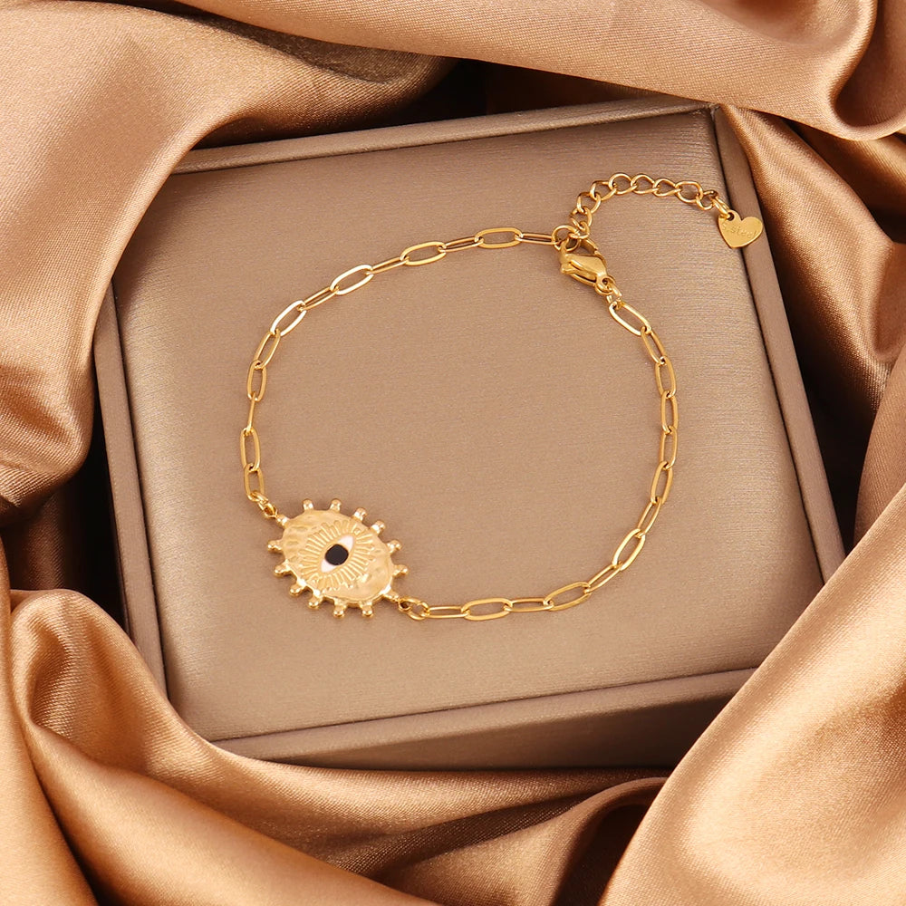 Evil Eyes Chain Bracelet For Women Fashion Jewelry