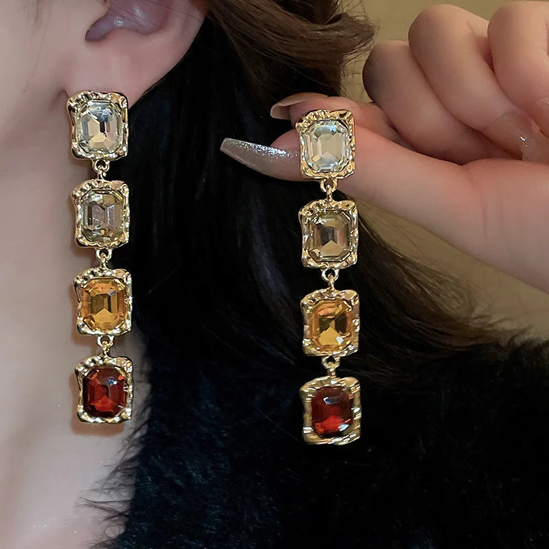 Necklace and Earrings Fashionable Temperament Splicing Jewelry