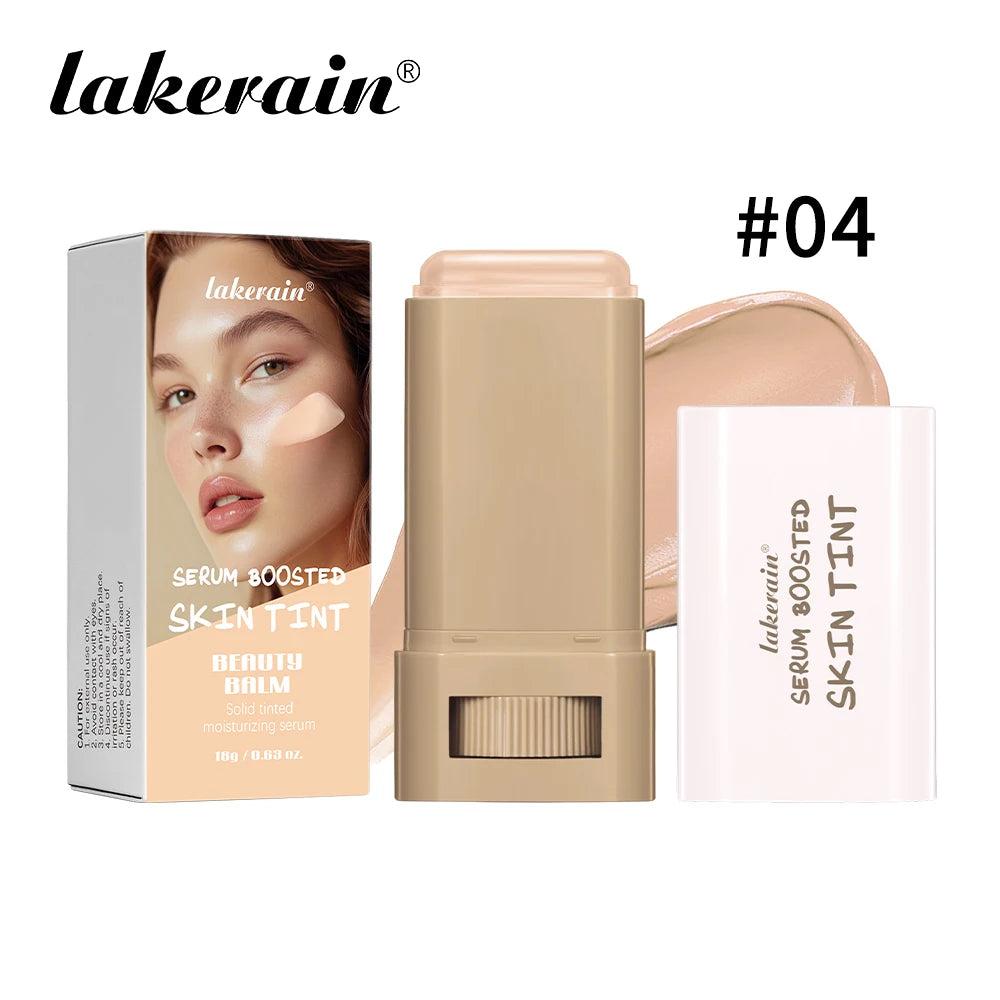 Stick Serum Boosted Skin Tint Foundation, Smooth Plumper Hight Coverage.