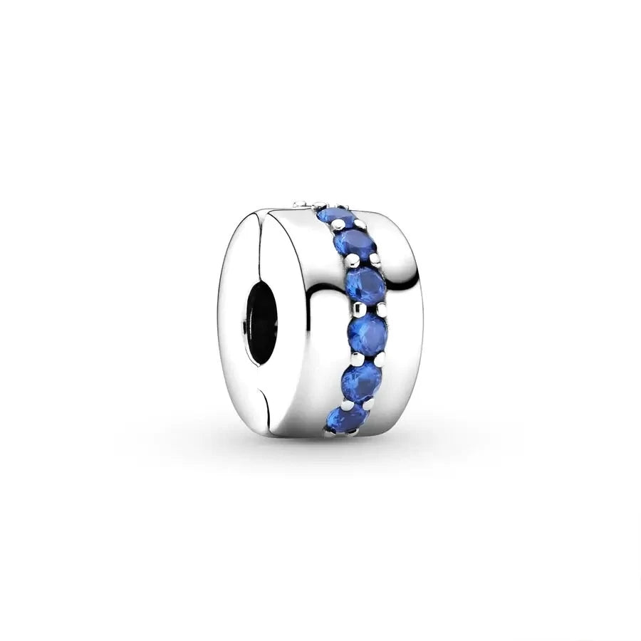 Blue Marine Organism Series Charm Jewelry Fit Original 925 Sterling Silver