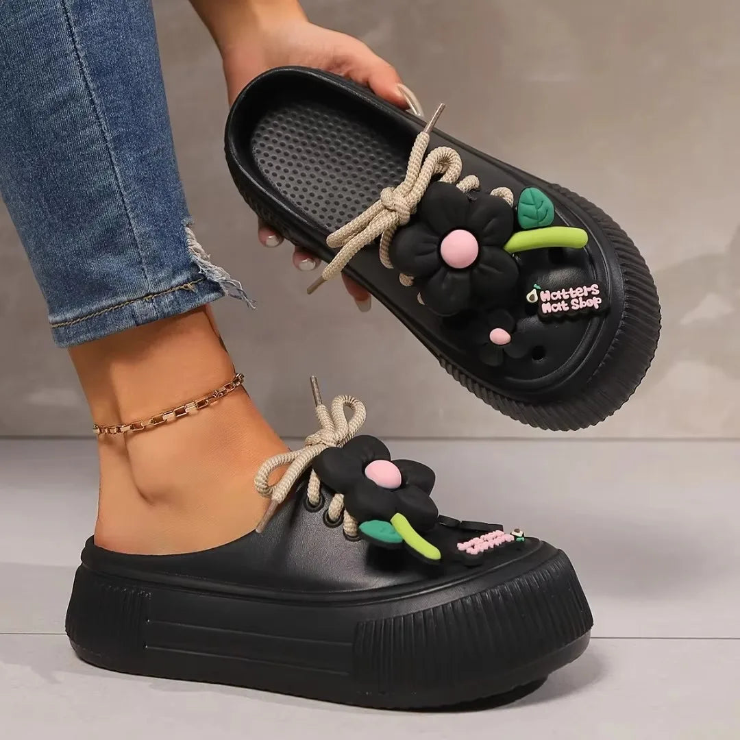 Women Slippers Cute Decoration Platform Sandals