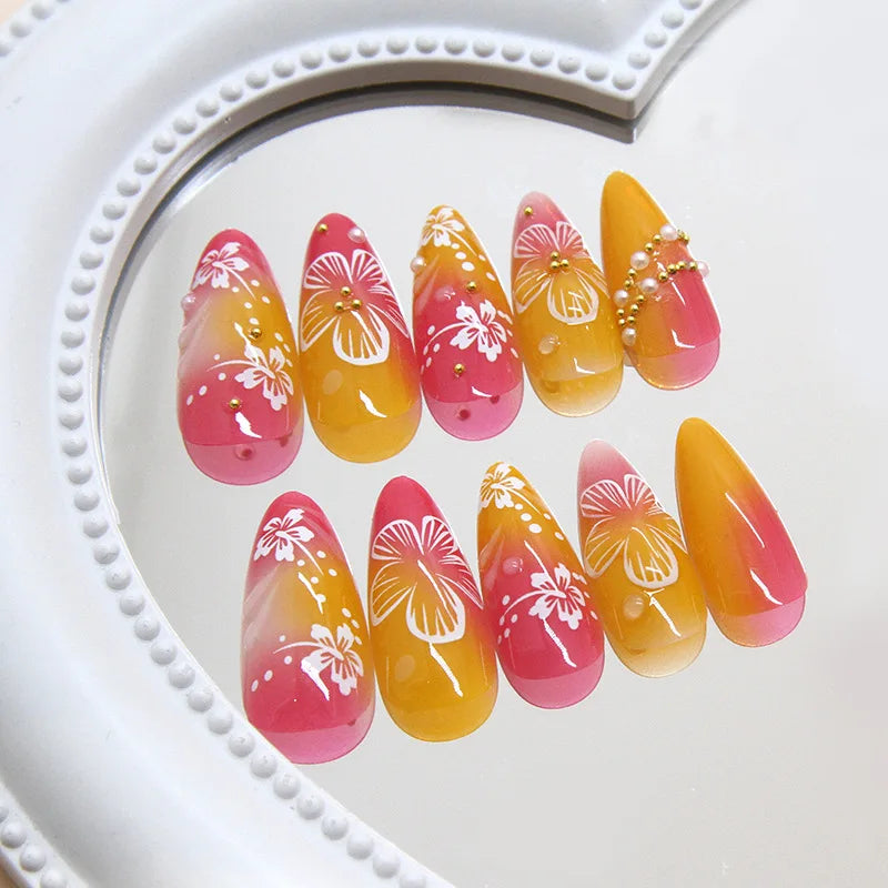 Nails Almond Shaped Press on Nails - 24pcs