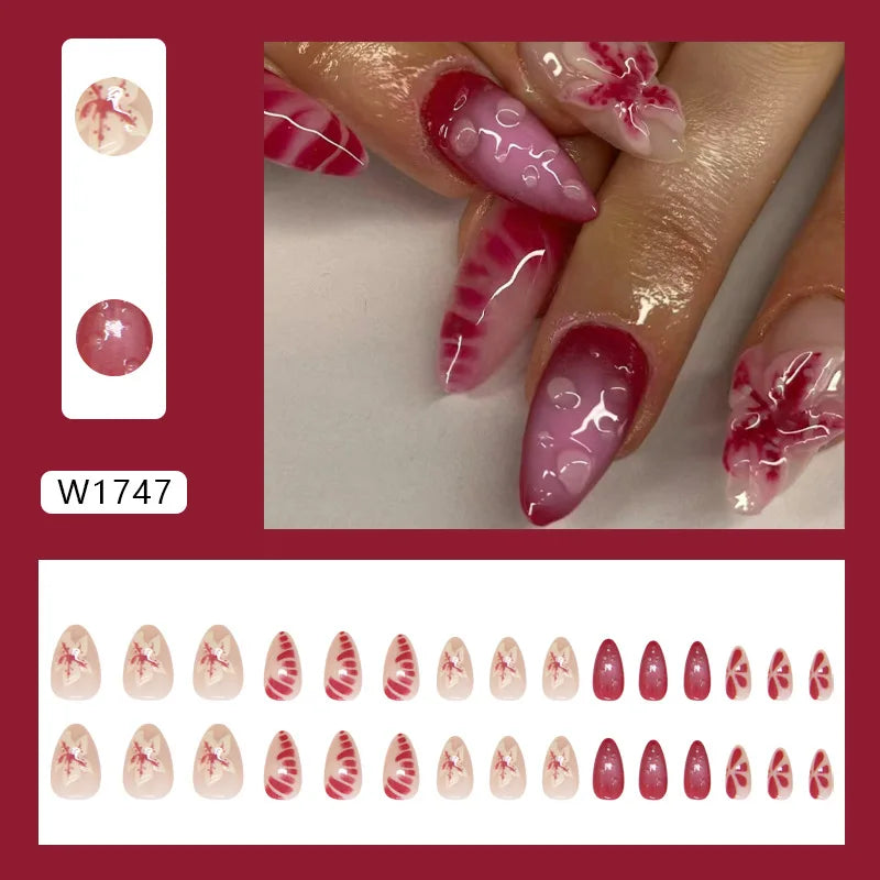 Nails Almond Shaped Press on Nails - 24pcs