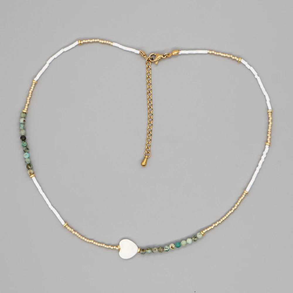 Evil Eye Boho Necklace for Women - Fashion Jewelry