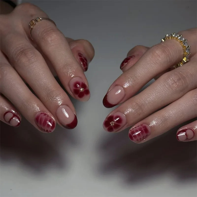 Nails Almond Shaped Press on Nails - 24pcs