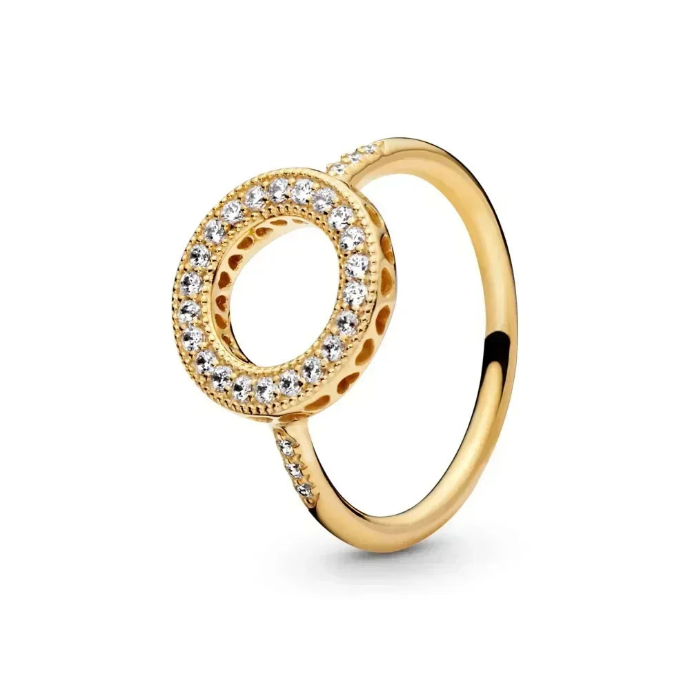 Exquisite Gold 925 Sterling Silver Ring Exquisite Charm