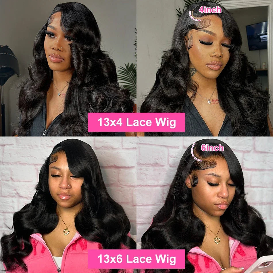 BELINDA - Body Wave HD Lace Front 100% Human Hair Glueless Wigs