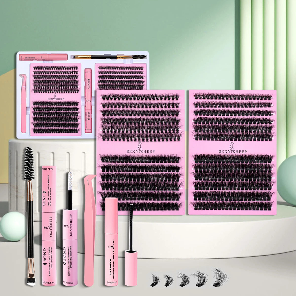 Eyelashes Extensions Individual Lashes Cluster Natural Segmented