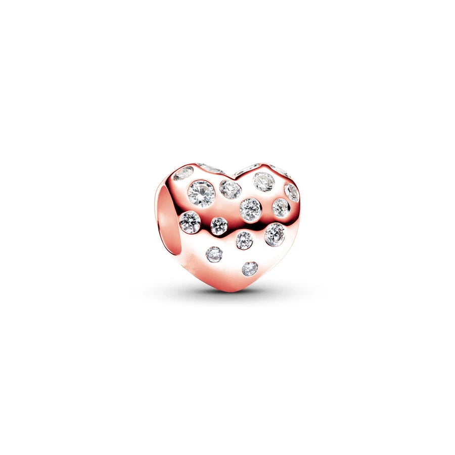 Hot Sale Rose Gold Charm Beads Fit Original 925 Silver Bracelet Women Jewelry