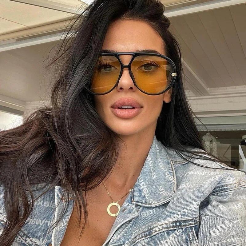 Luxury Women Sunglasses Vintage Oversized.