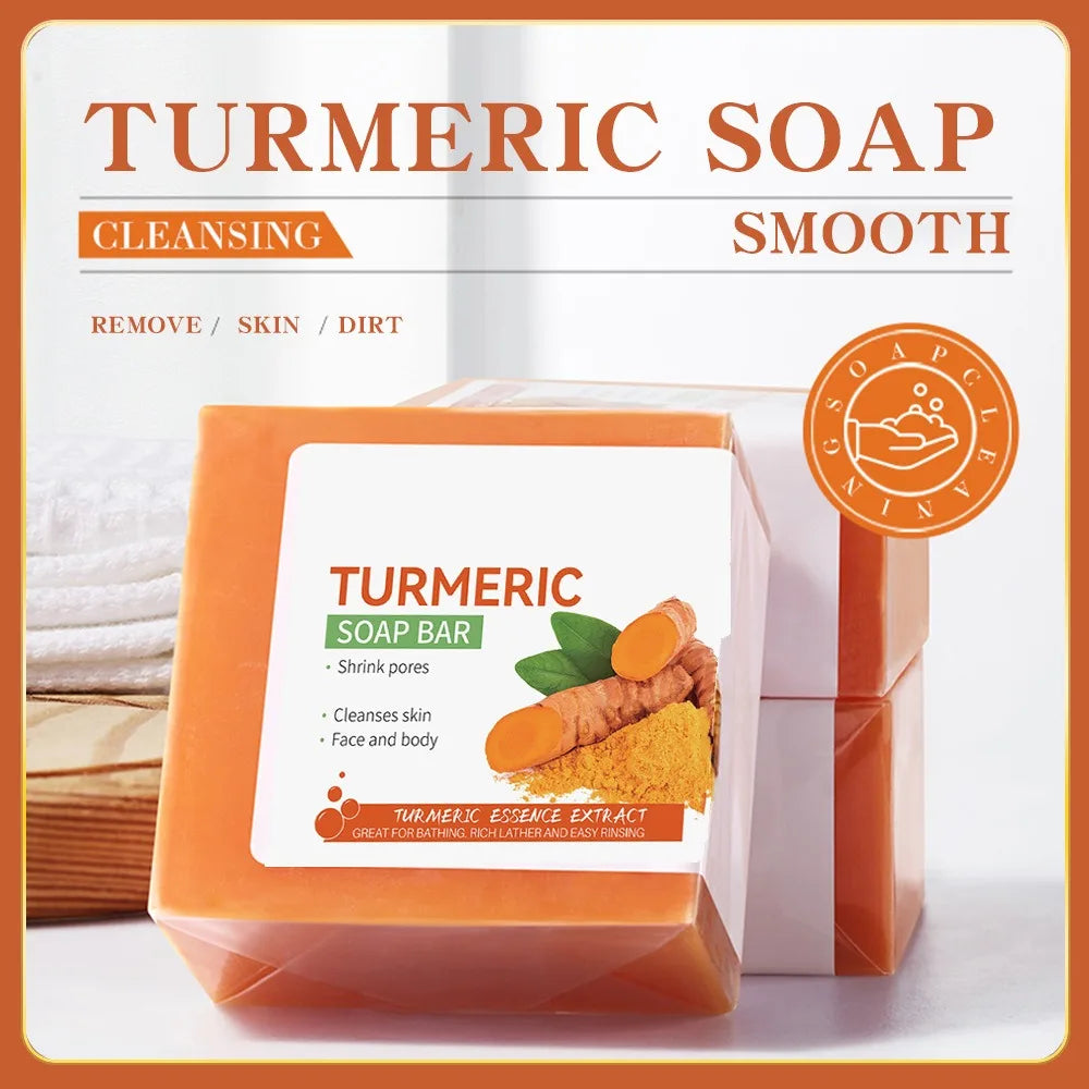 Handmade Turmeric Soap Body Cleansers - Brightening Face Soap