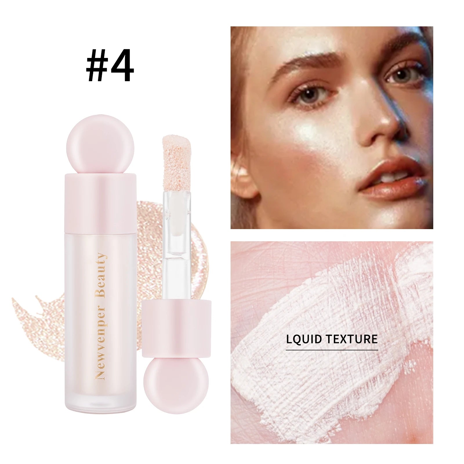 Liquid Contour for Face & Body, High Glossy Finish, Natural Glow Liquid Luminizer Makeup