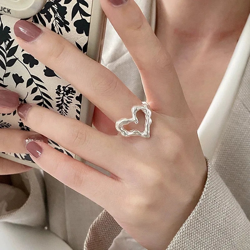 Heart Ring 925 Sterling Silver Rings for Women