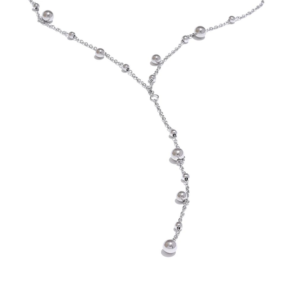 Long Pendant Necklace Minimalist 18 K Collar Fashion Jewelry