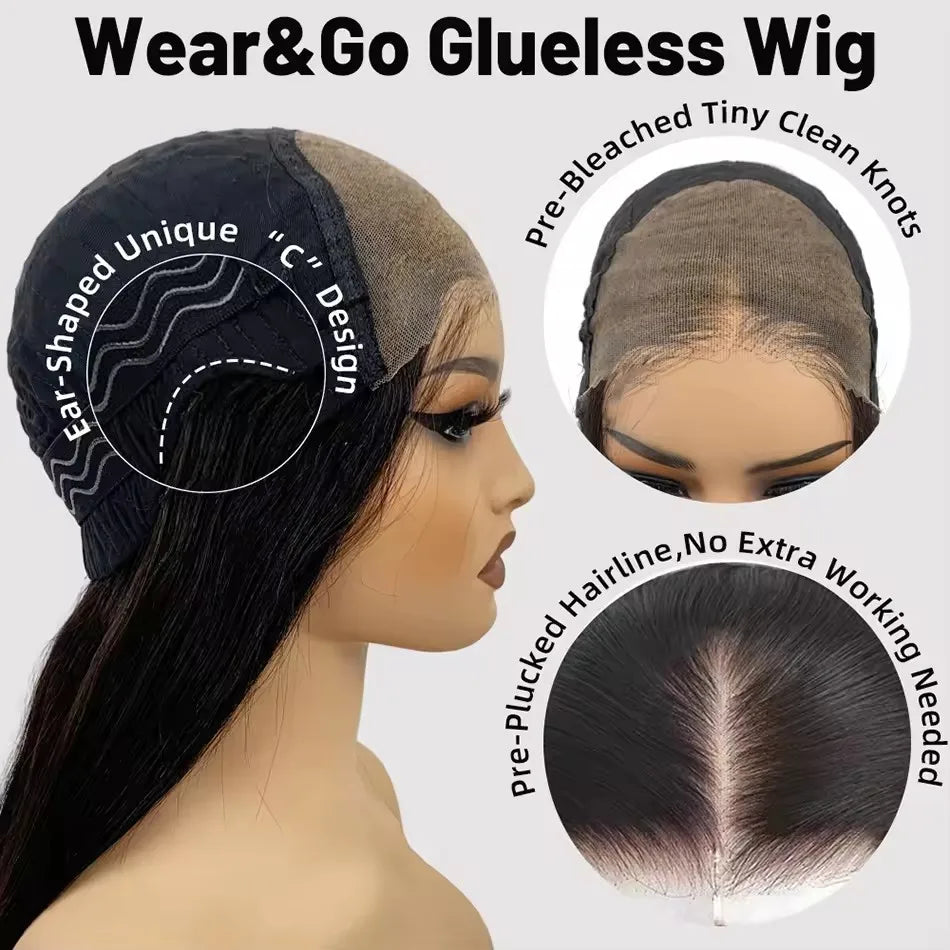MARIANNA - Glueless Human Hair Wigs Ready to Wear and Go Curly Lace