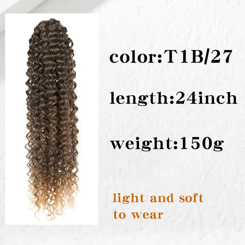 Curly Drawstring Ponytail Extension Synthetic Hair