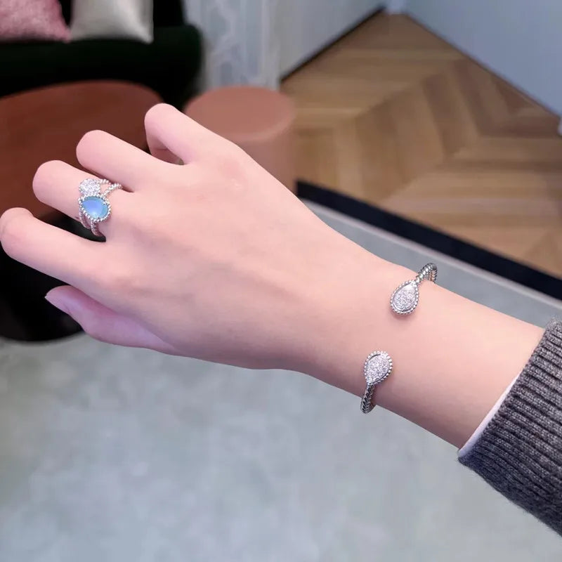 Zircon Water Drop Bracelet for Women&