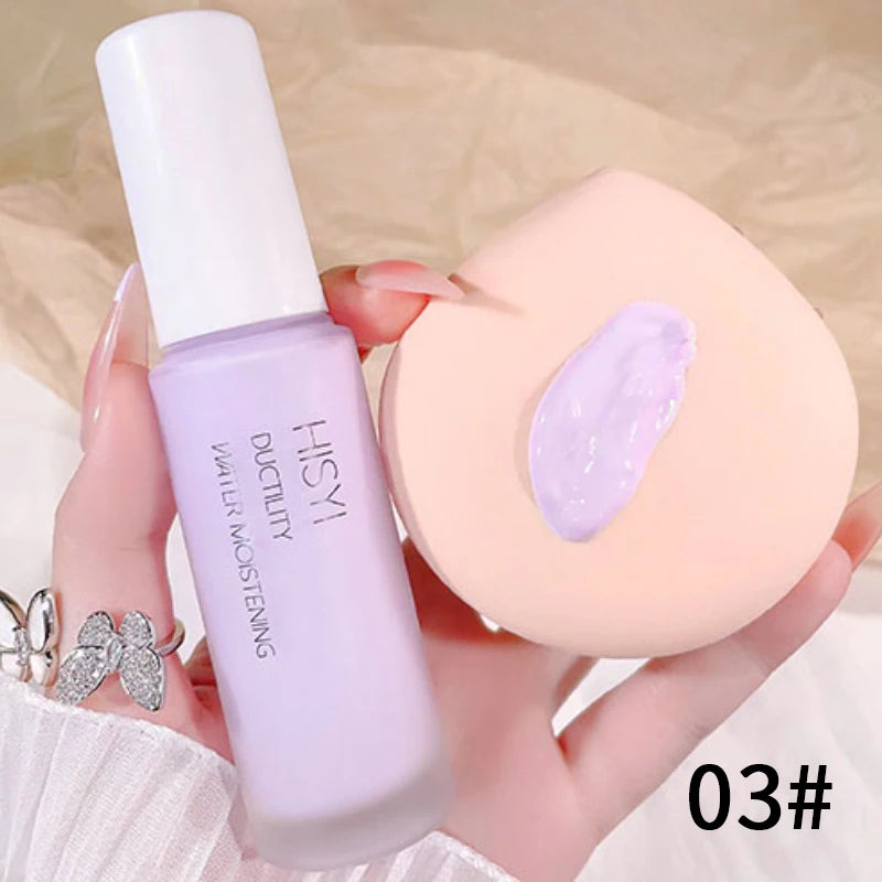 Silky and clear primer, natural cream to brighten and prevent makeup from coming off easily
