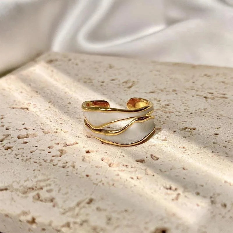 Irregular Shape Rings for Women Gold