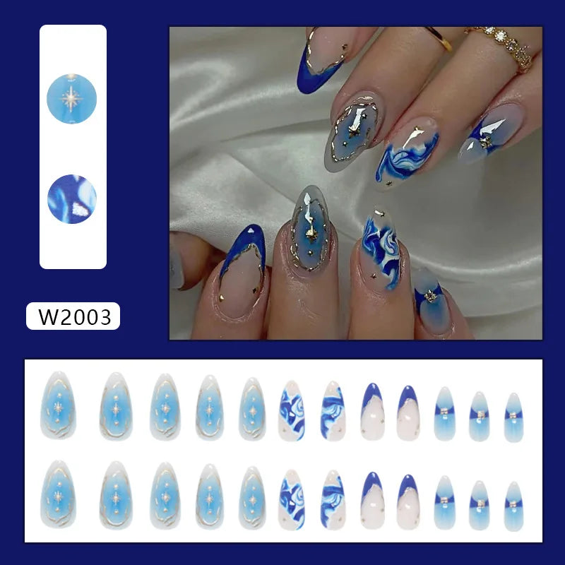Nails Almond Shaped Press on Nails - 24pcs