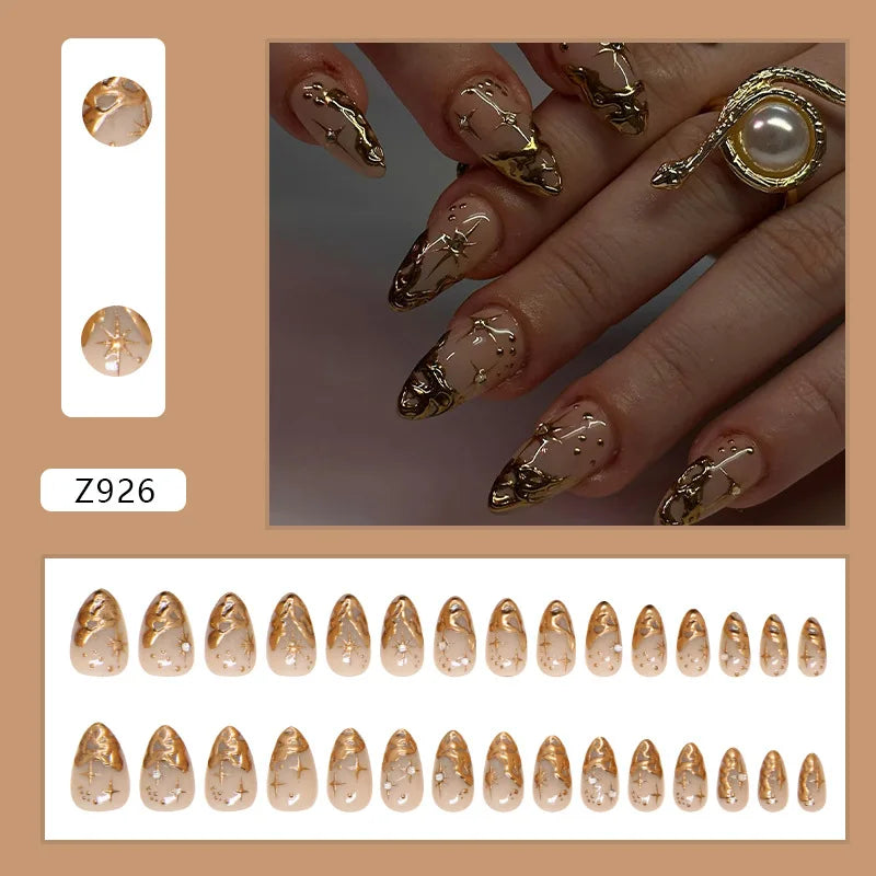 Nails Almond Shaped Press on Nails - 24pcs