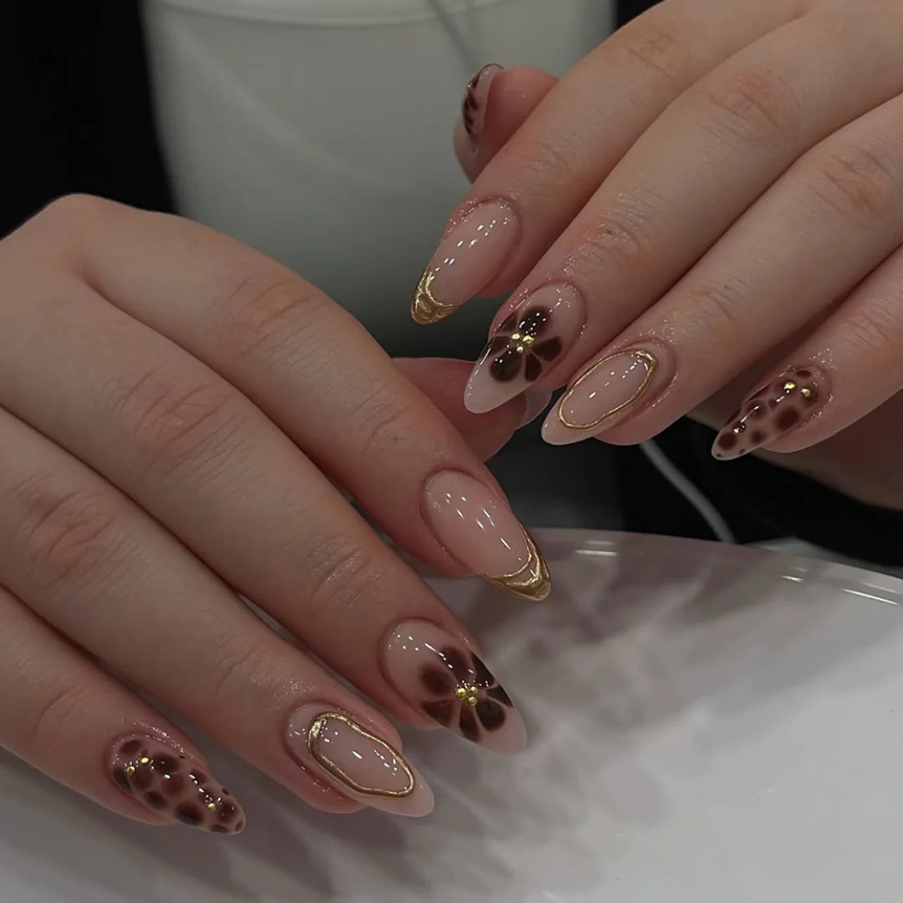 Nails Almond Shaped Press on Nails - 24pcs