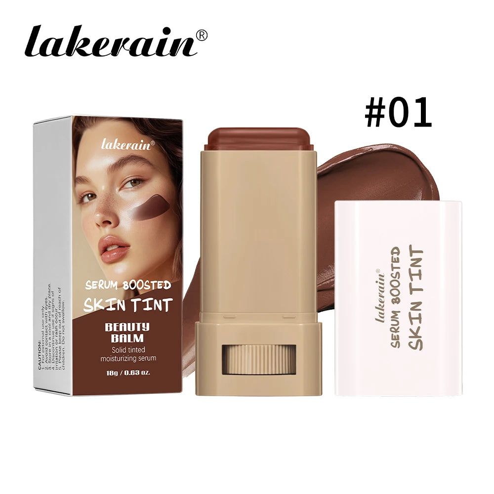 Stick Serum Boosted Skin Tint Foundation, Smooth Plumper Hight Coverage.