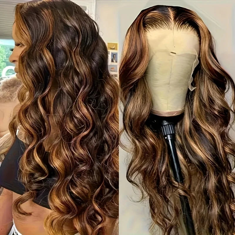 Honey Blonde lace front wig human hair