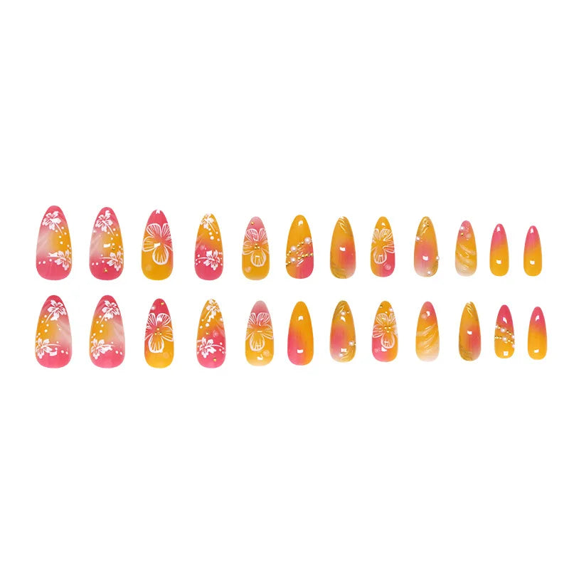 Nails Almond Shaped Press on Nails - 24pcs