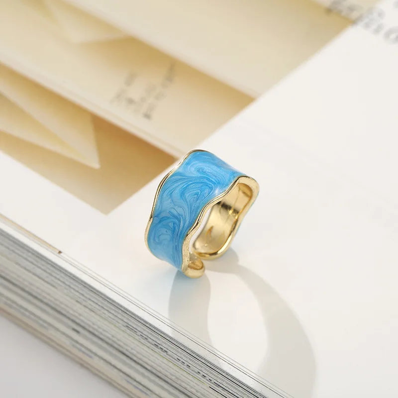 Irregular Shape Rings for Women Gold