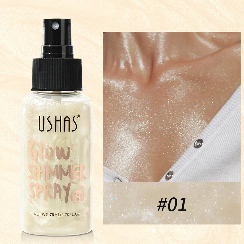Body Liquid Highlighter Facial Contour Long Lasting Sequin Illuminating