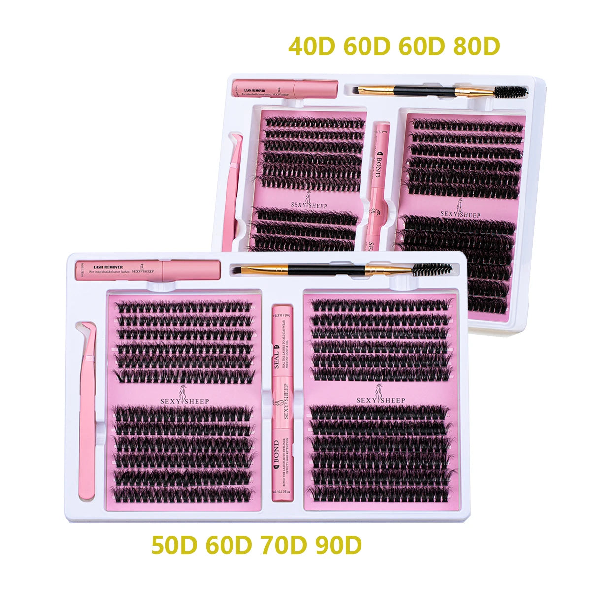 Eyelashes Extensions Individual Lashes Cluster Natural Segmented