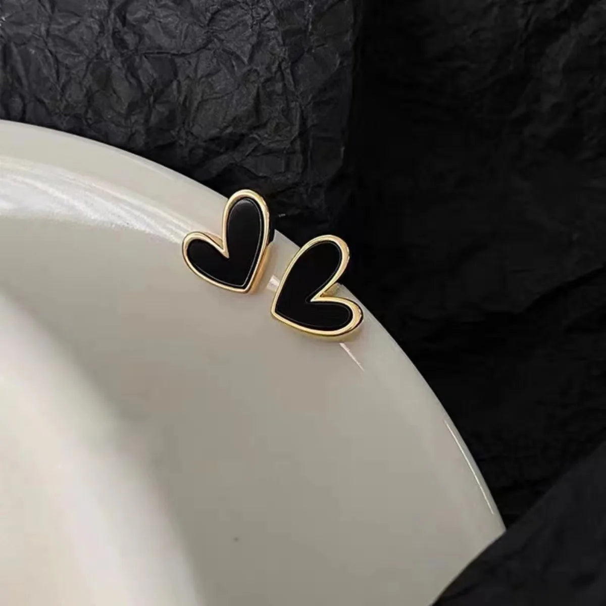 Cute Heart Stud Earrings for Women - Girl Fashion