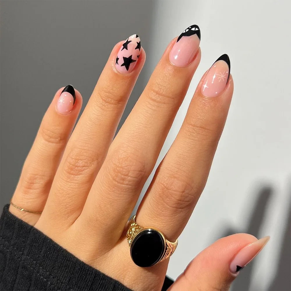 Nails Almond Shaped Press on Nails - 24pcs