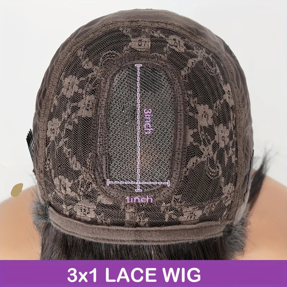 Lace Wig Bob Wigs with Bangs Brazilian Virgin Human Hair