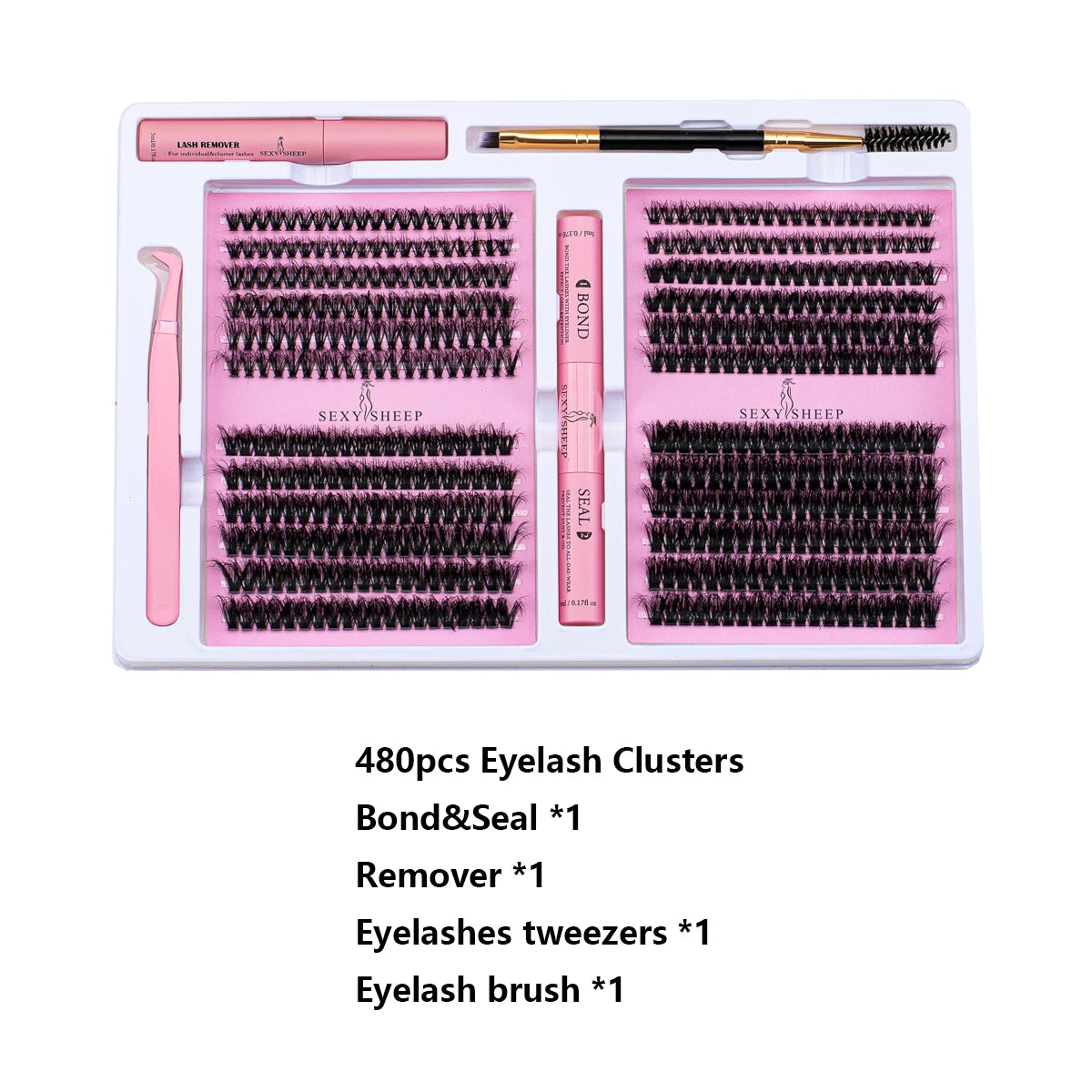 Eyelashes Extensions Individual Lashes Cluster Natural Segmented