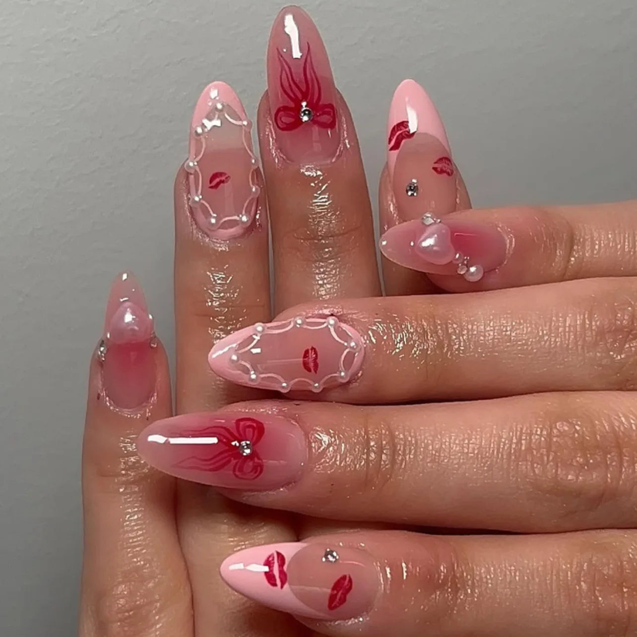 Nails Almond Shaped Press on Nails - 24pcs