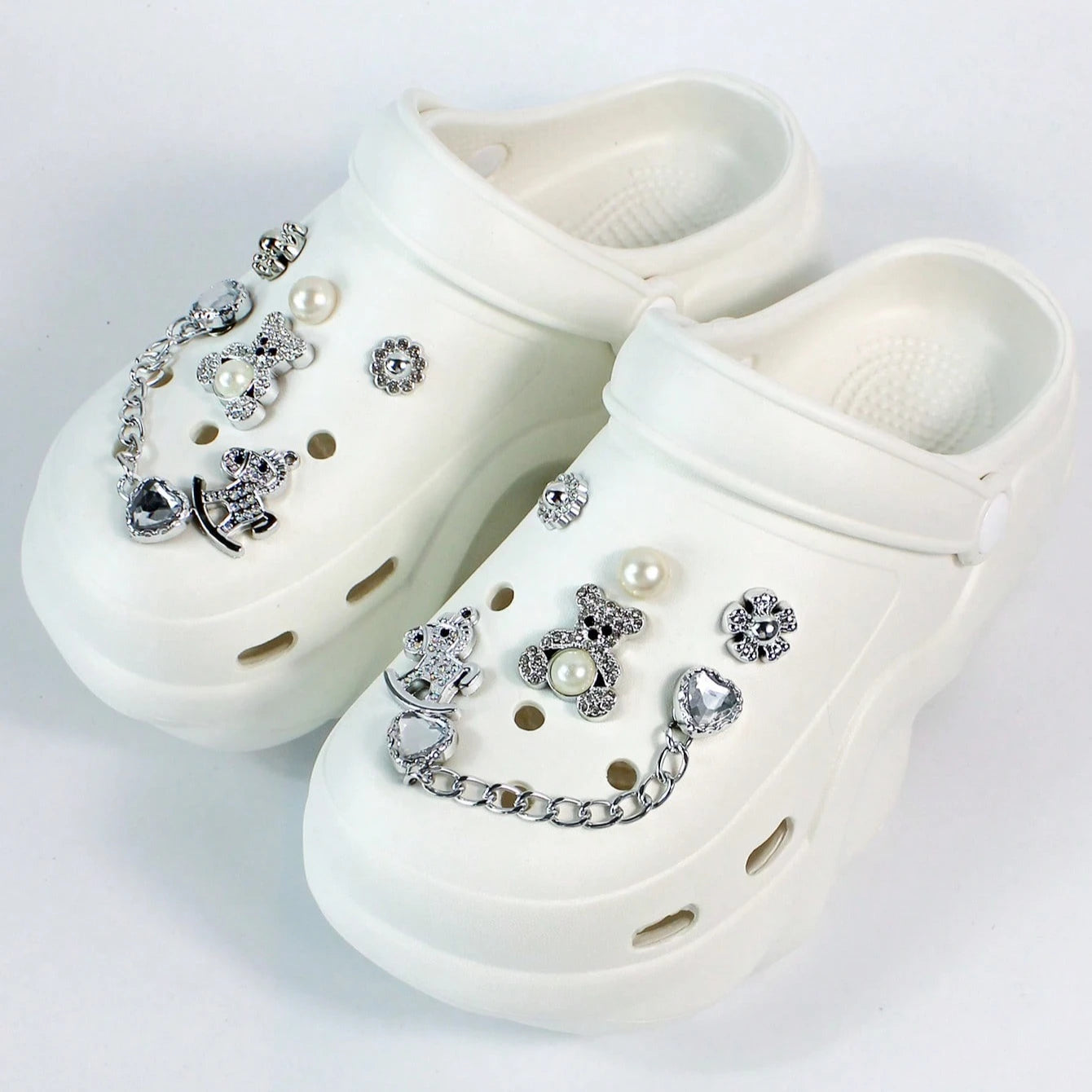 Fashion Bow Decor CROCS Sandals
