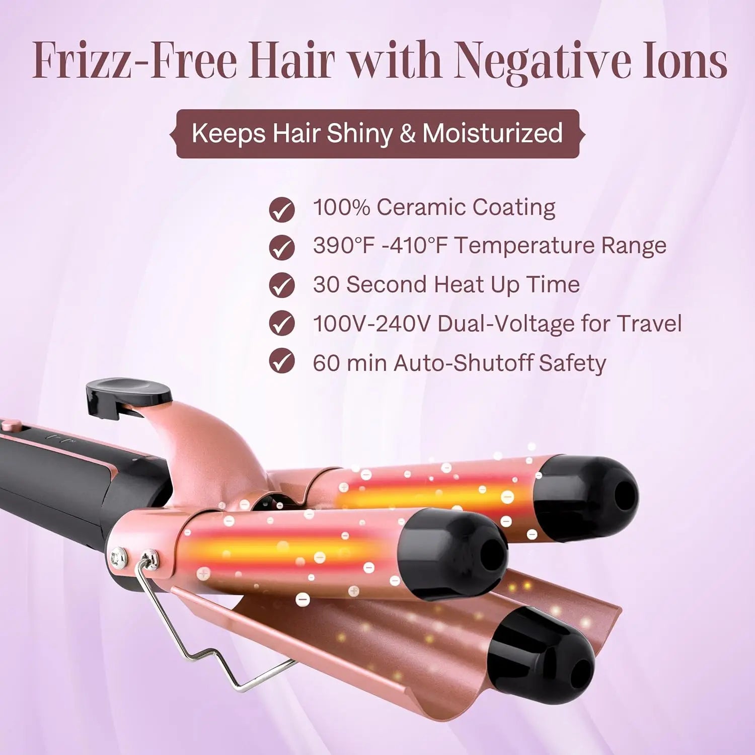 5 in 1 Hair Curlers Set with Curling Brush for Hairstyle
