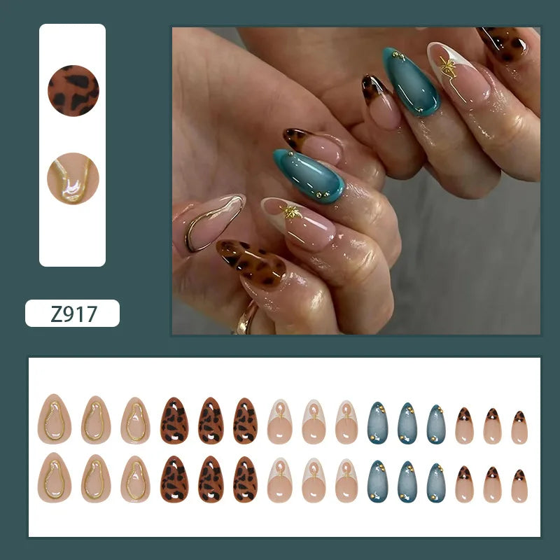 Nails Almond Shaped Press on Nails - 24pcs