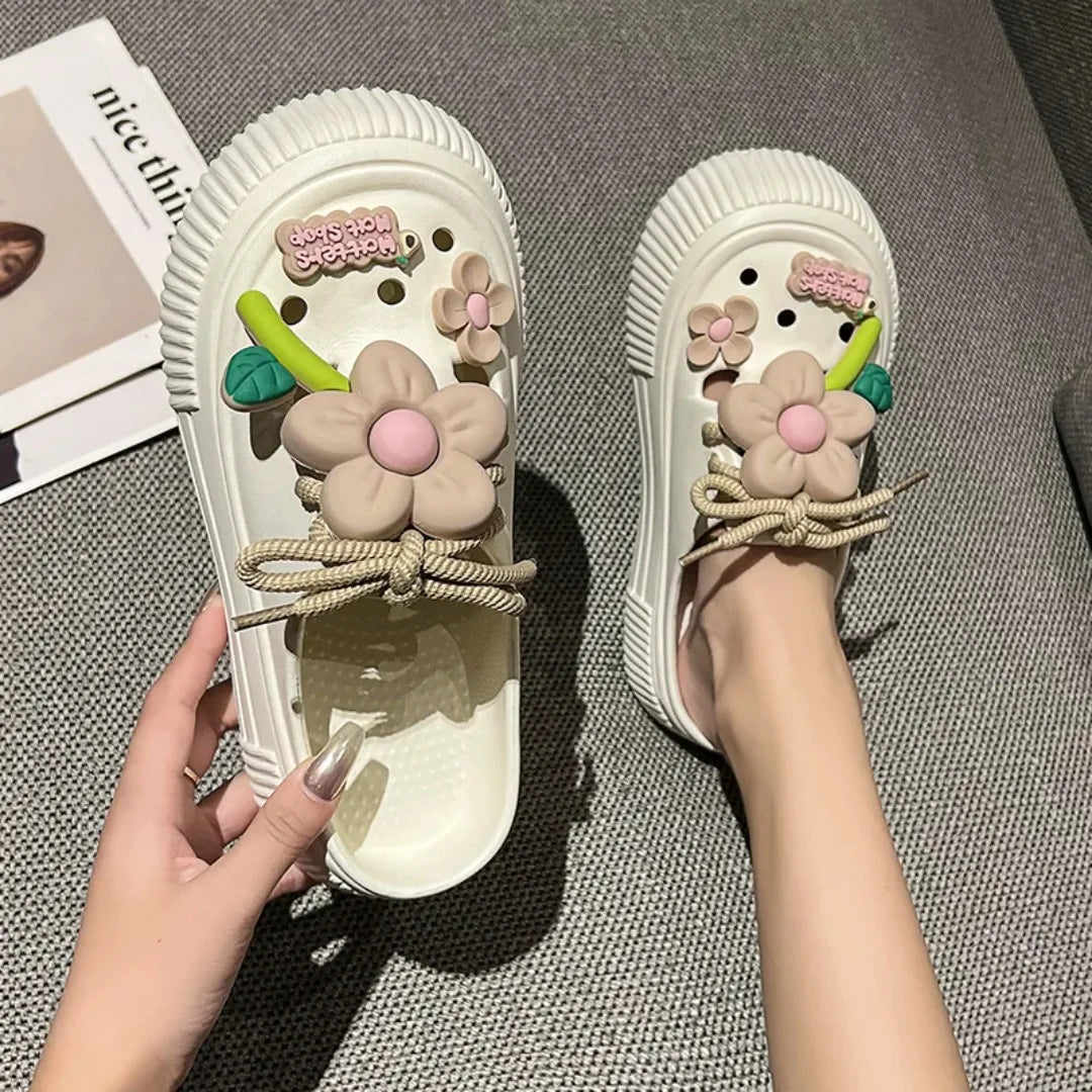 Women Slippers Cute Decoration Platform Sandals
