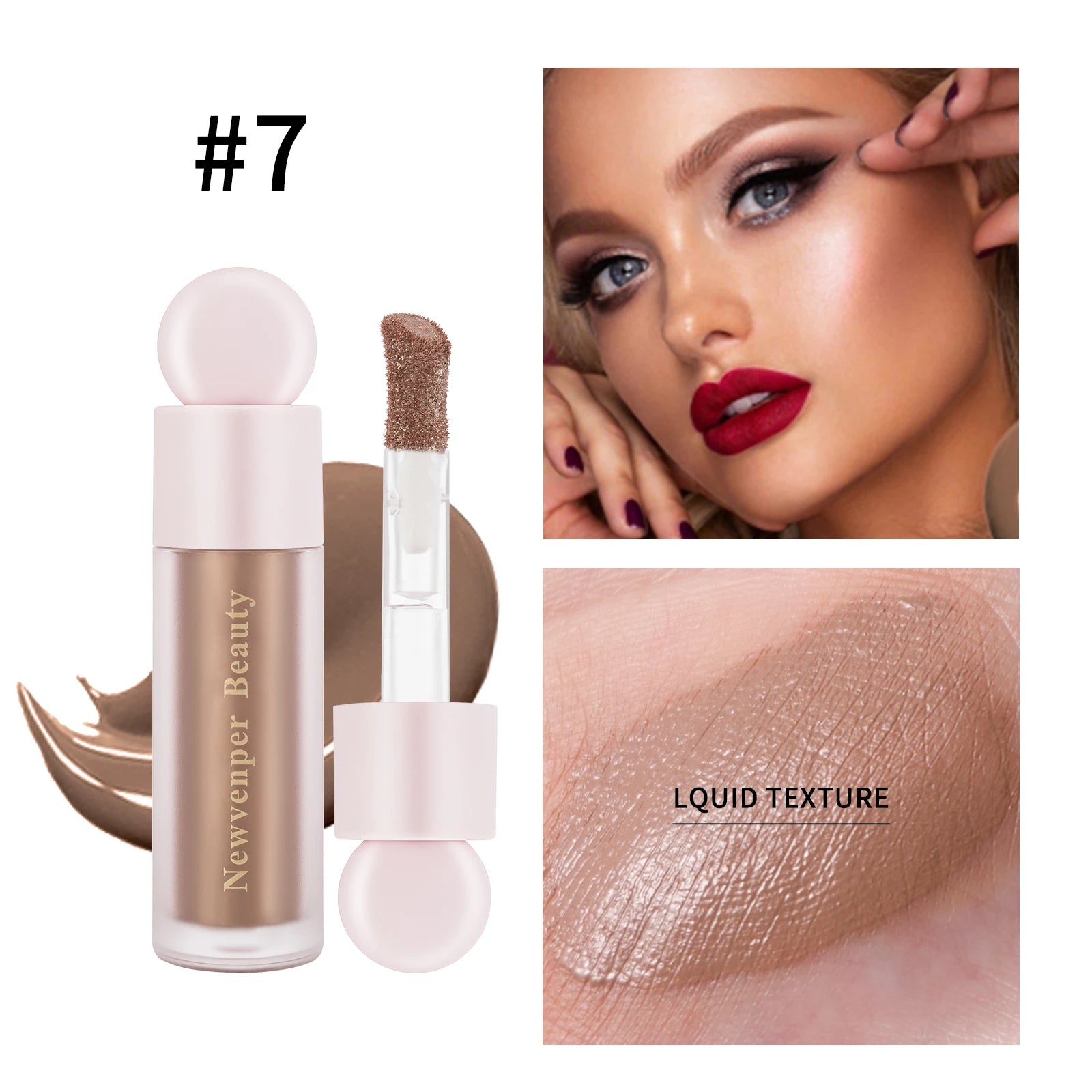 Liquid Contour for Face & Body, High Glossy Finish, Natural Glow Liquid Luminizer Makeup