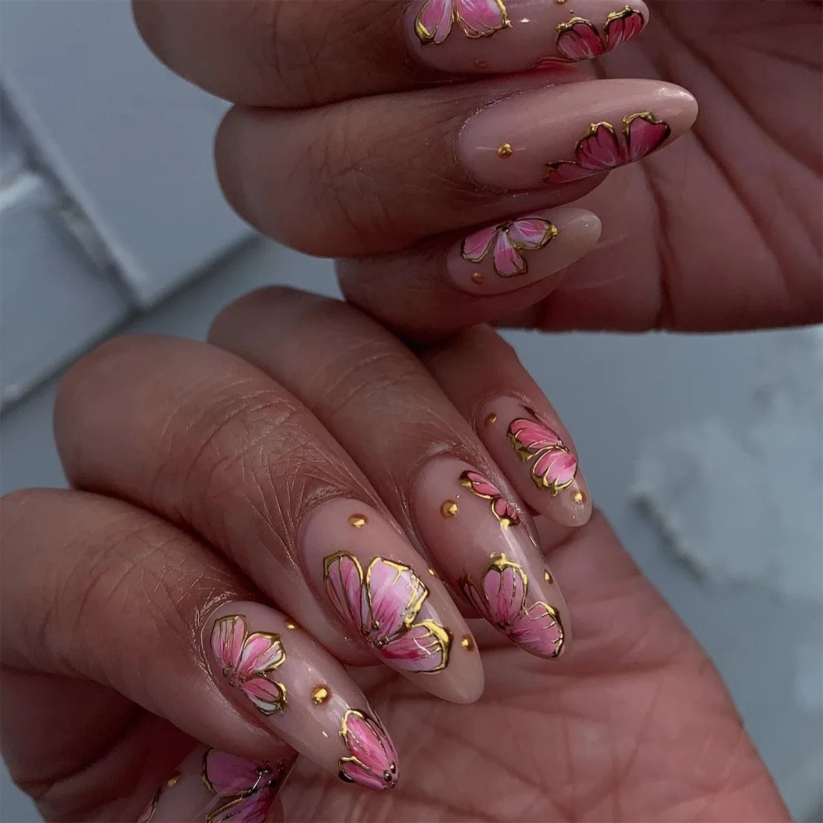 Nails Almond Shaped Press on Nails - 24pcs