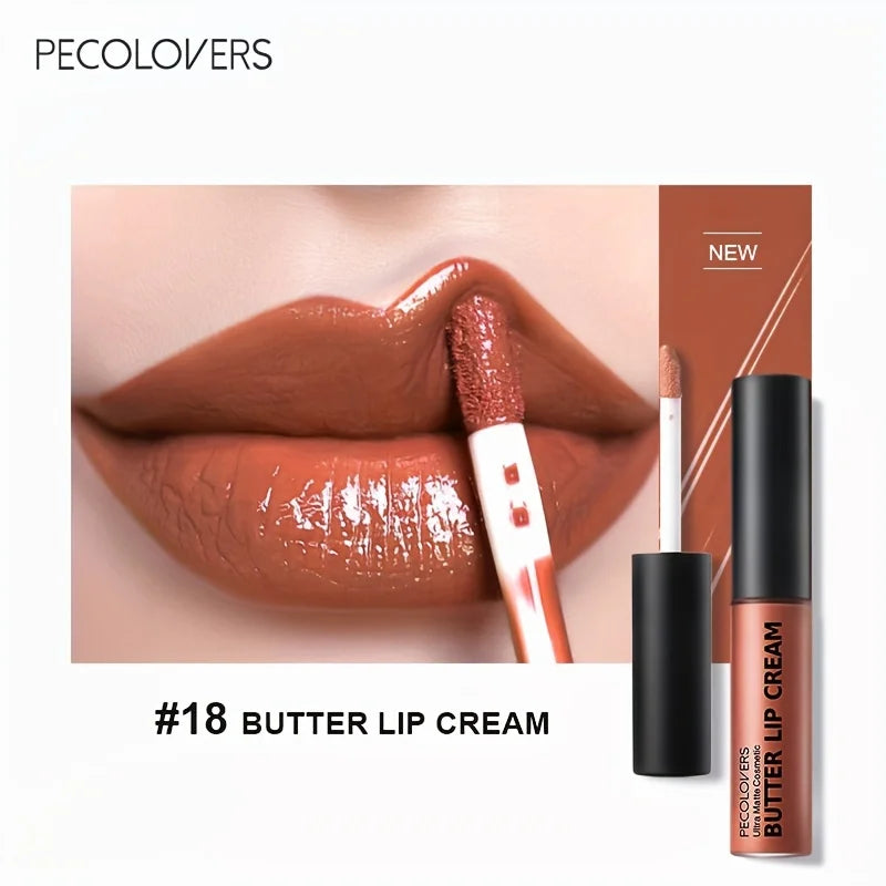 Lip Cream Liquid Lipstick, Non-Sticky, Moisturizing High Pigment