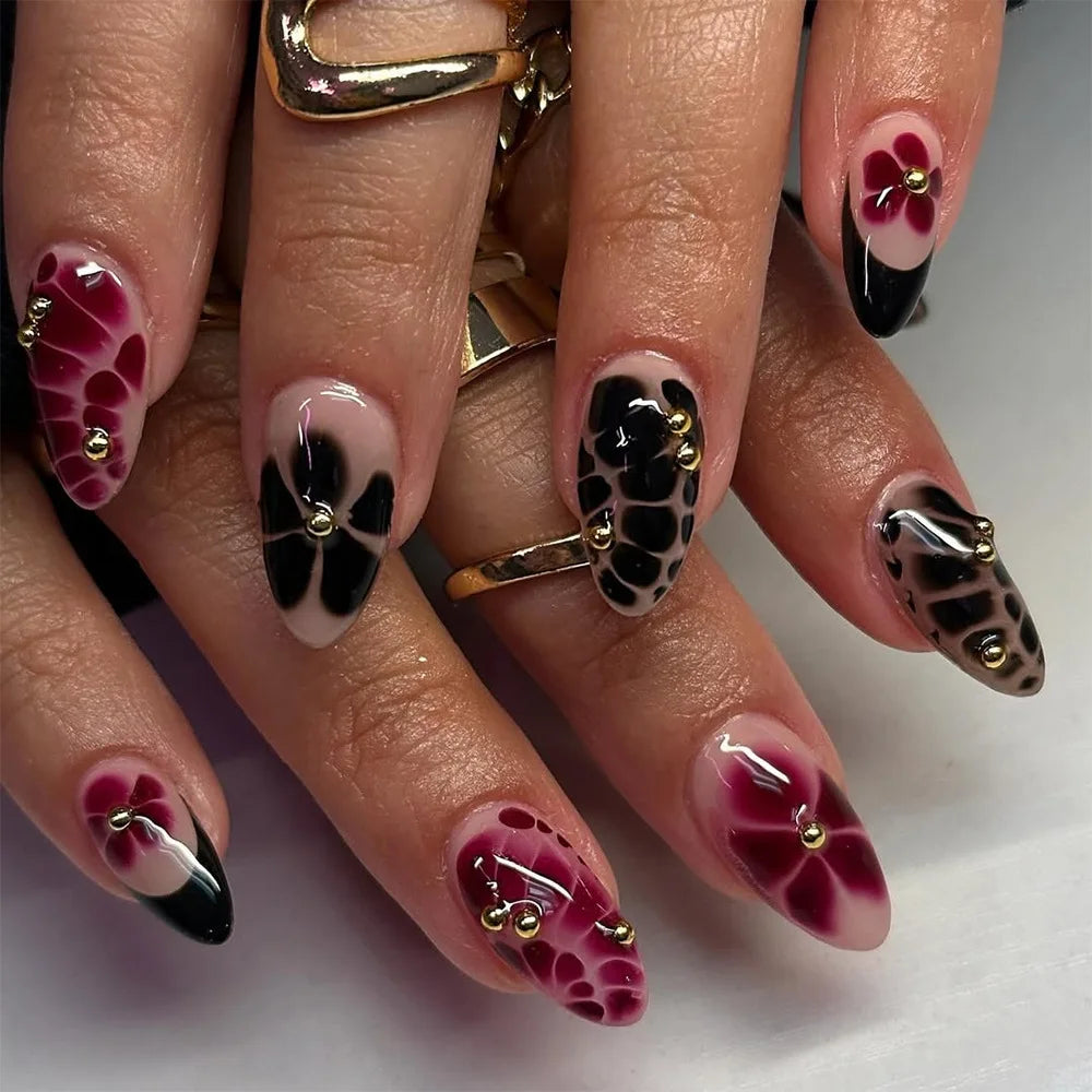 Nails Almond Shaped Press on Nails - 24pcs