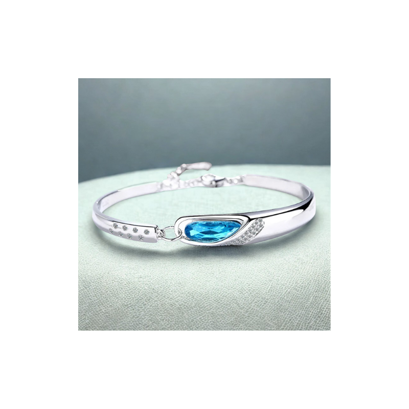 925 Sterling Silver Sapphire Bracelets for Women