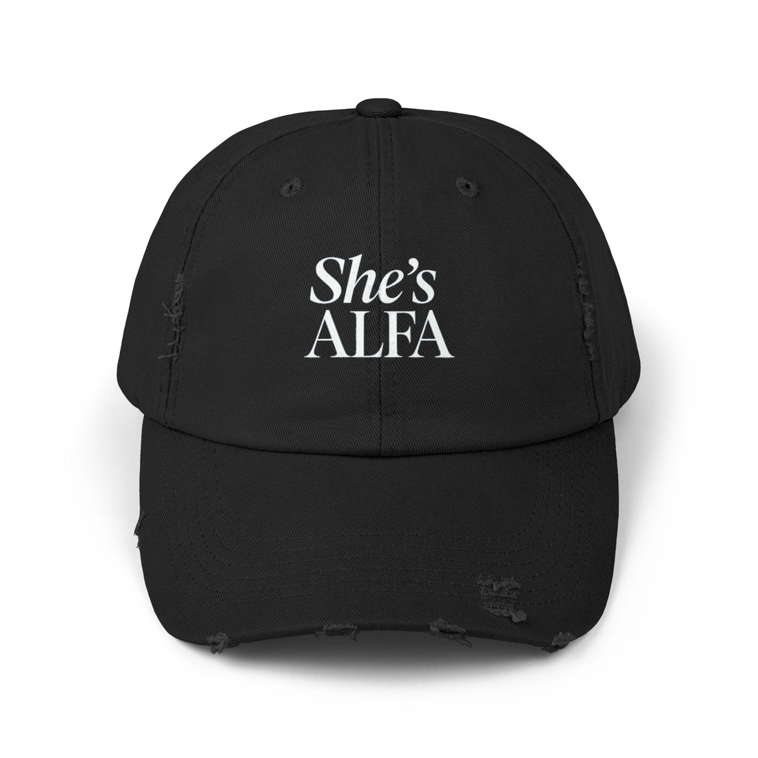 Unisex Distressed Cap - Casual Trendy Hat for Everyday Style | Perfect Gift for Women, Fashion Accessories, Relaxed Look - She&