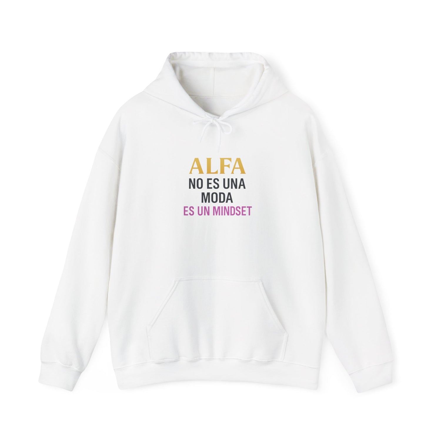 Alfa Mindset Hoodie - Unisex Heavy Blend Sweatshirt, Inspirational Gift, Cozy Casual Wear, Motivational Apparel, Perfect for All Occasions