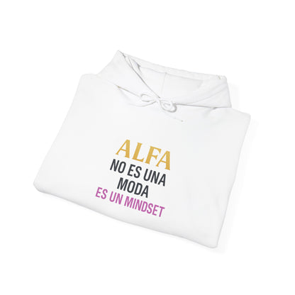 Alfa Mindset Hoodie - Unisex Heavy Blend Sweatshirt, Inspirational Gift, Cozy Casual Wear, Motivational Apparel, Perfect for All Occasions
