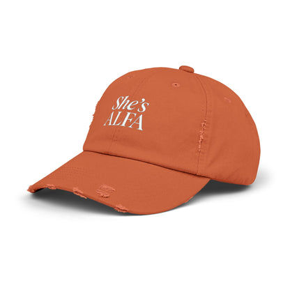 Unisex Distressed Cap - Casual Trendy Hat for Everyday Style | Perfect Gift for Women, Fashion Accessories, Relaxed Look - She&